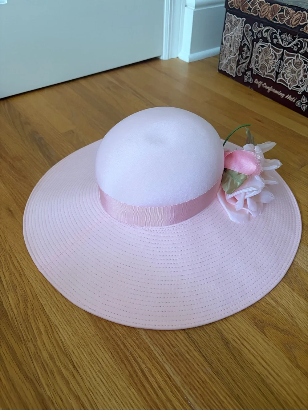 Harrods Knightsbridge  Wide-Brim Floral Women’s Sun Hat